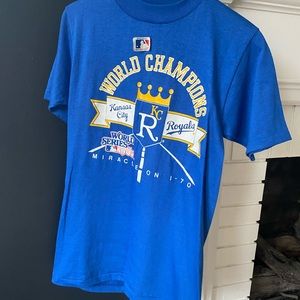 Authentic Vintage KC Royals 1985 World Series Champions Miracle on I-70 T-Shirt